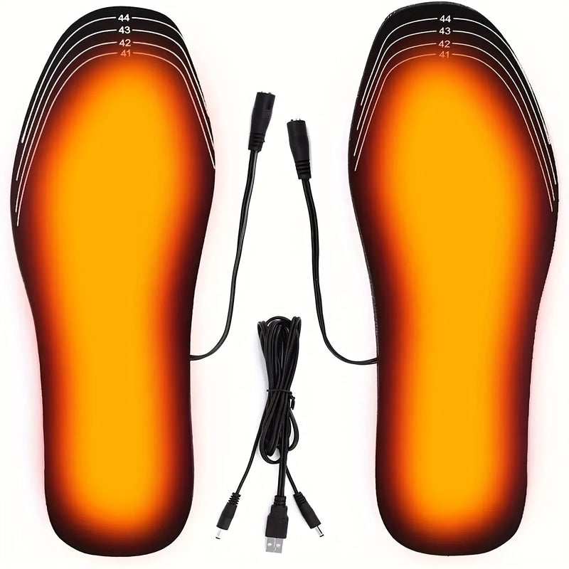 Usb Heated Shoe Insoles, Electric Foot Warming Pads, For Winter (suitable For Sizes 35 To 44, Can Be Cut) - Temu Canada