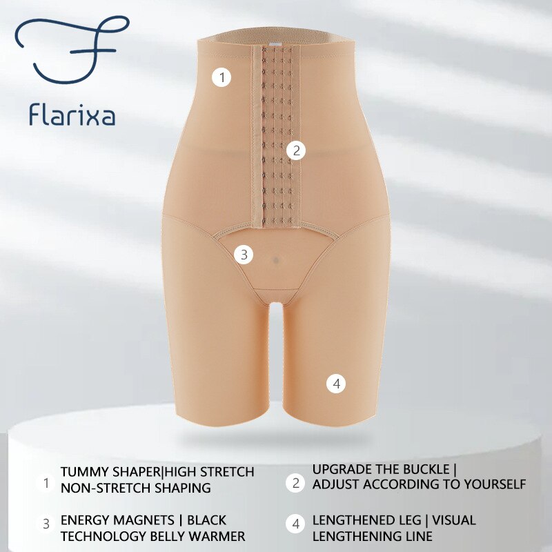 Flarixa Women High Waist Shaping Panties Plus Size Waist Trainer Body Shaper Tummy Slimming Underwear Hip Lift Boxer Shorts XXXL - Mike Armstrong