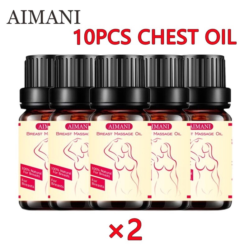 Aimani Breast Enlargement Oils Chest Enhancement Elasticity Promote Female Hormone Breast Lift Firming Massage Up Size Bust Care