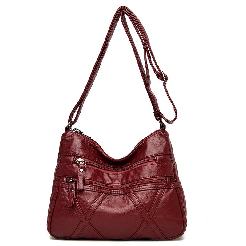 Soft Leather Shoulder Bags Multi-Layer Classic - Mike Armstrong