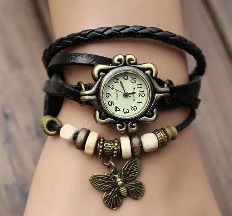 Foreign trade antique watch fashion leather wrapped bracelet - Mike Armstrong