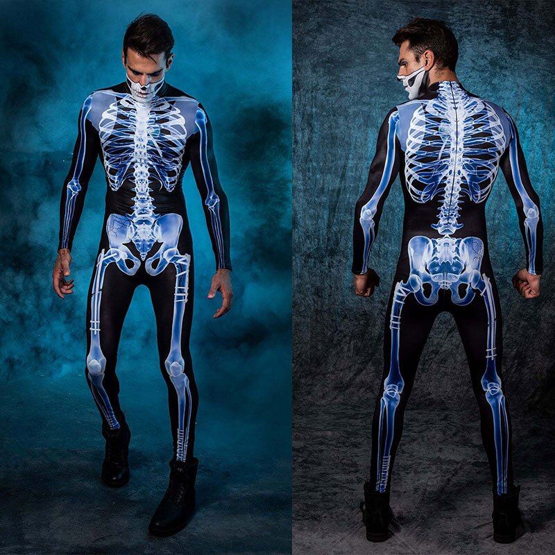 Family Skeleton Halloween Cosplay Jumpsuit - Mike Armstrong