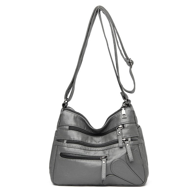 Soft Leather Shoulder Bags Multi-Layer Classic - Mike Armstrong