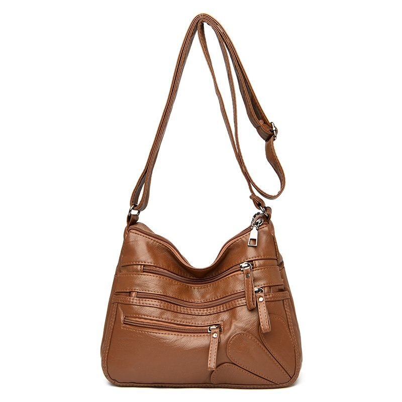 Soft Leather Shoulder Bags Multi-Layer Classic - Mike Armstrong