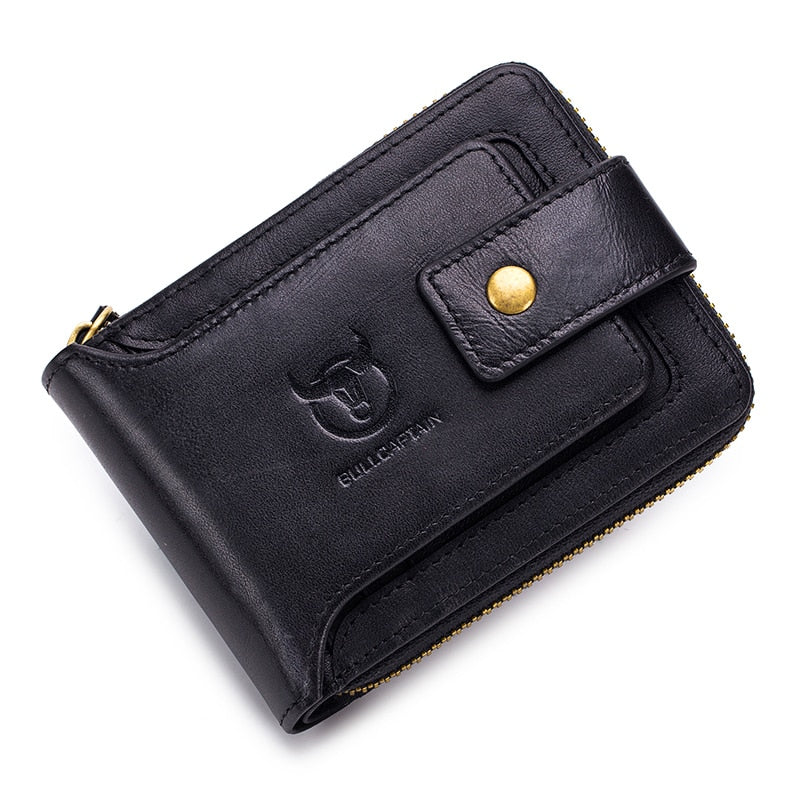 BULLCAPTAIN Marque hommes Portefeuille Véritable Porte-Monnaie En Cuir Mâle Rfid Portefeuille Multifonction Sac De Rangement Porte-Monnaie Porte-Cartes Sacs