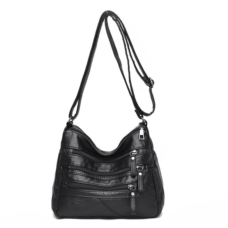 Soft Leather Shoulder Bags Multi-Layer Classic - Mike Armstrong