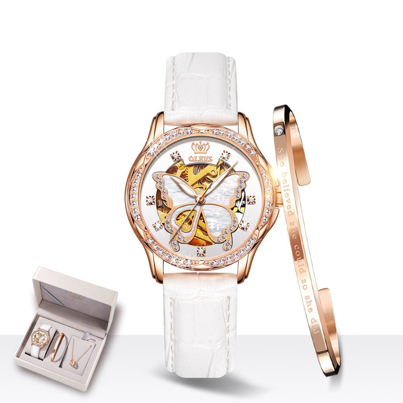 OLEVS Top Brand Mechanical Women Watch - Mike Armstrong