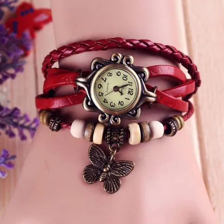 Foreign trade antique watch fashion leather wrapped bracelet - Mike Armstrong