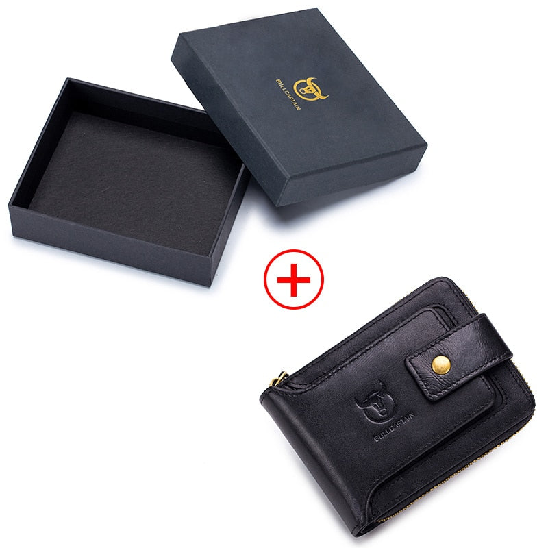 BULLCAPTAIN Marque hommes Portefeuille Véritable Porte-Monnaie En Cuir Mâle Rfid Portefeuille Multifonction Sac De Rangement Porte-Monnaie Porte-Cartes Sacs