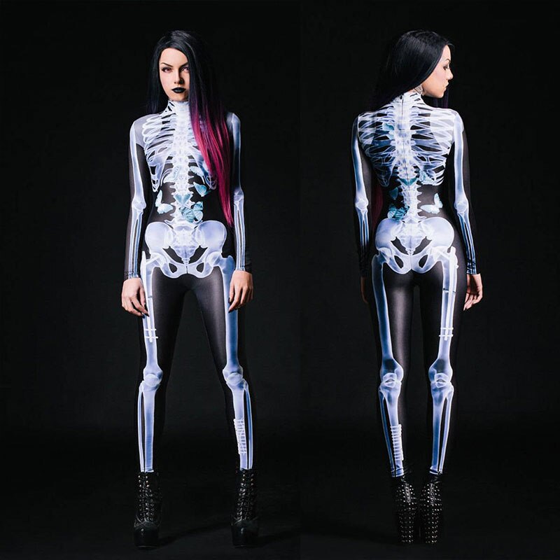 Family Skeleton Halloween Cosplay Jumpsuit - Mike Armstrong