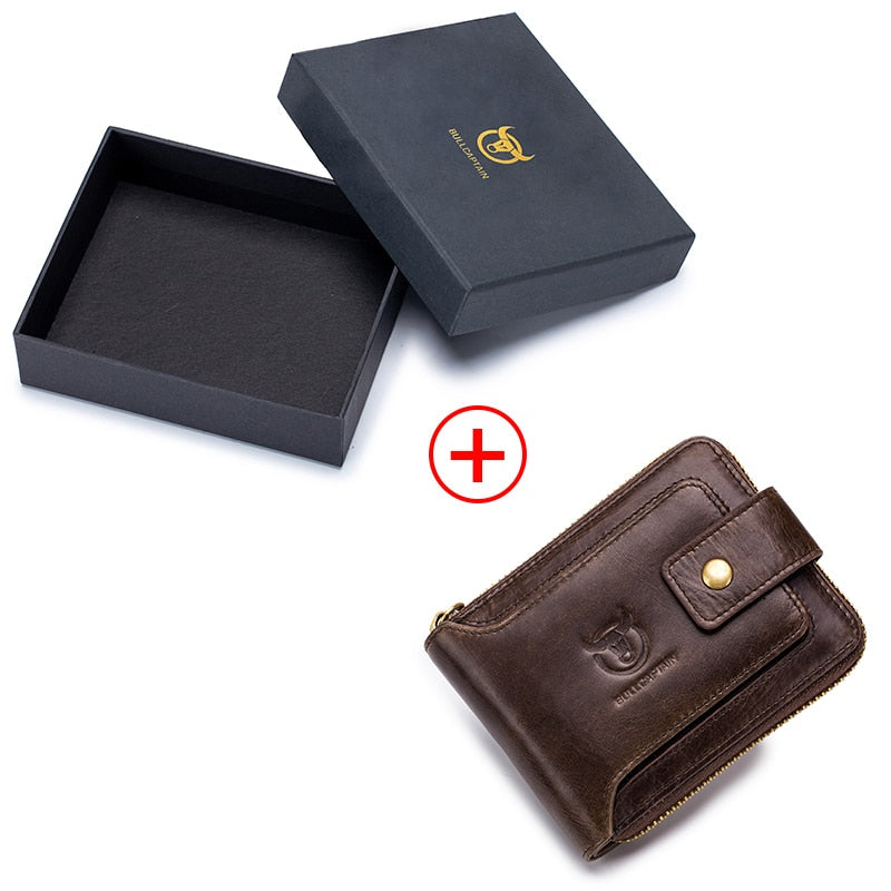 BULLCAPTAIN Marque hommes Portefeuille Véritable Porte-Monnaie En Cuir Mâle Rfid Portefeuille Multifonction Sac De Rangement Porte-Monnaie Porte-Cartes Sacs