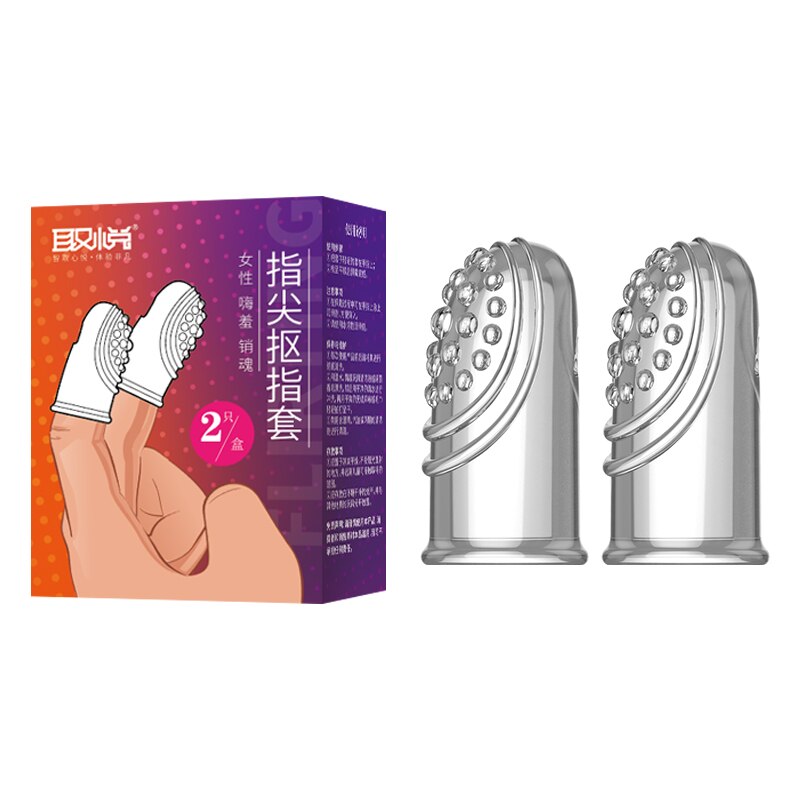 Foreplay tease G-spot Finger Sleeves Stimulate Clitoris Adult Masturbator Erotic Intimate Goods Game Sex Toys For Couples