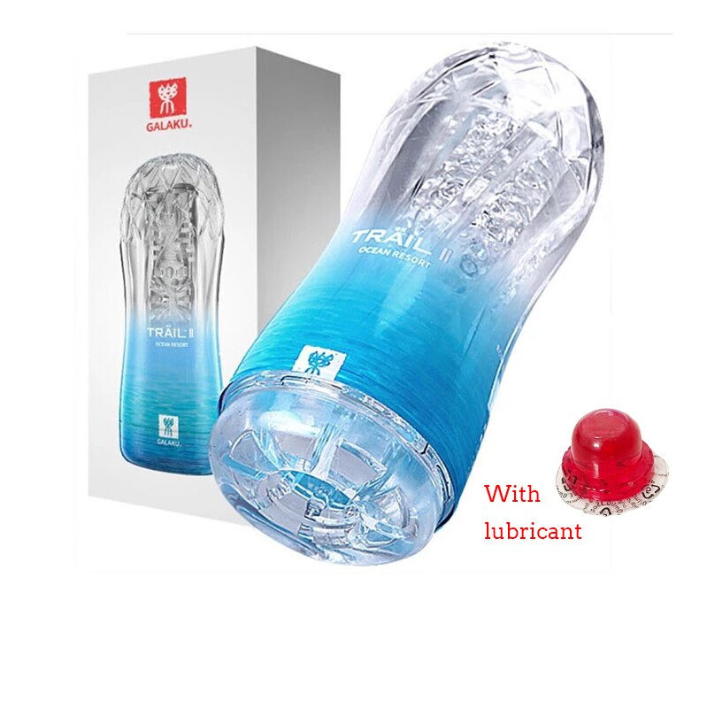 Male Masturbator Cup Soft Pussy Sex Toys Transparent