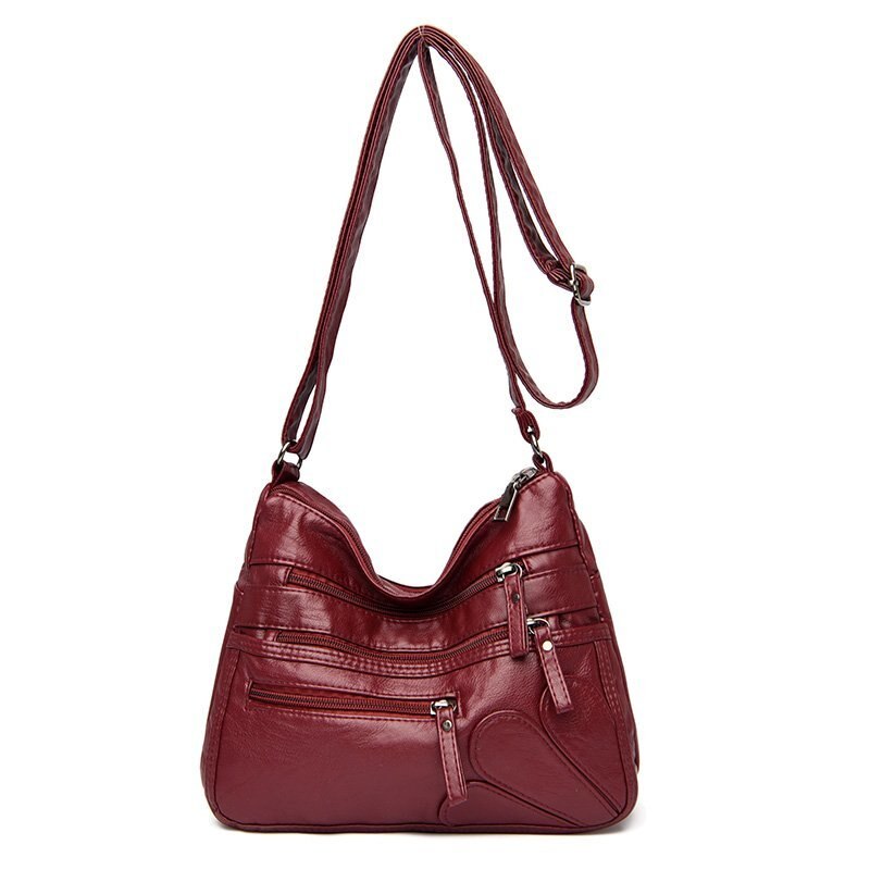 Soft Leather Shoulder Bags Multi-Layer Classic - Mike Armstrong