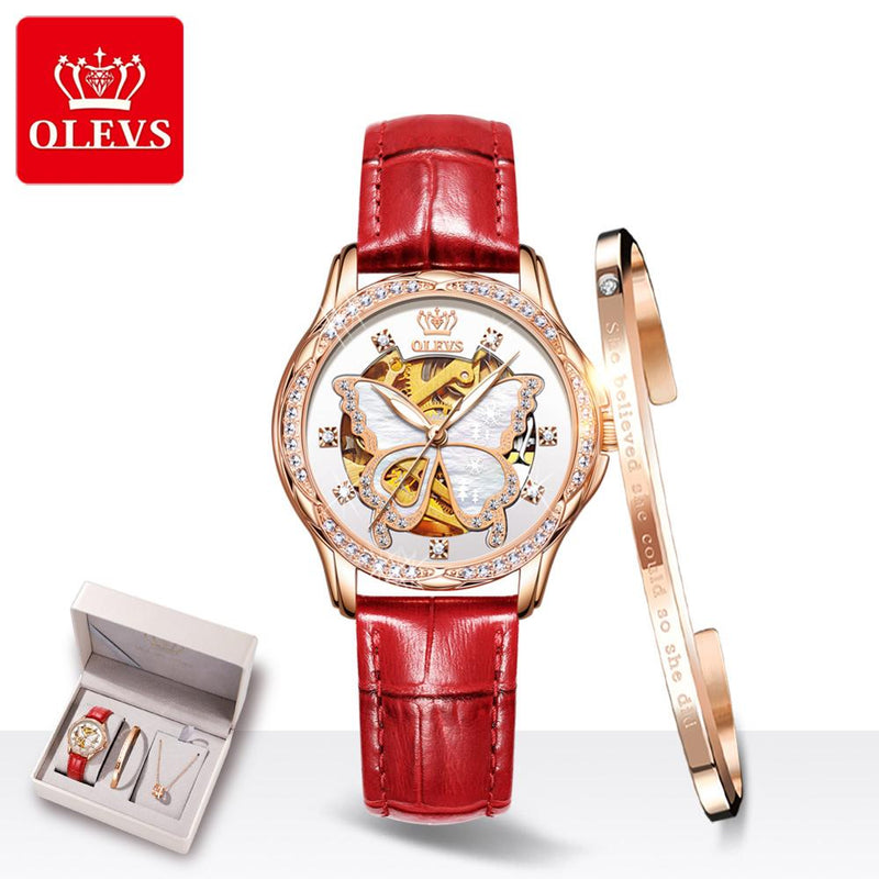 OLEVS Top Brand Mechanical Women Watch - Mike Armstrong