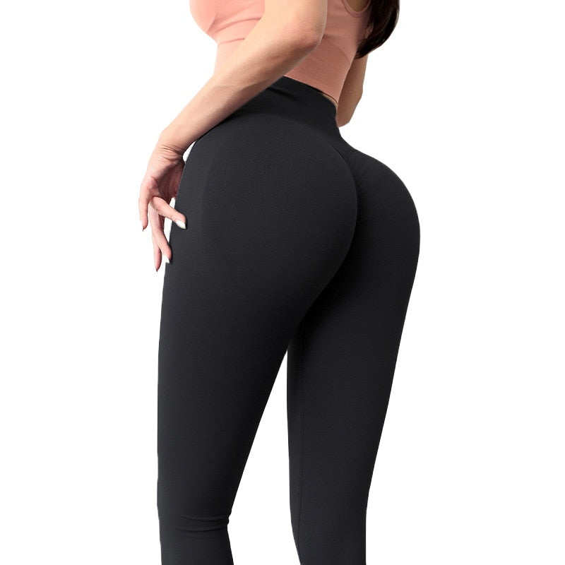 2021 New Seamless Yoga Pant High Elastic Sports Fitness Legging Women High Waist Gym Scrunch Butt Running Training Girl Tight - Mike Armstrong