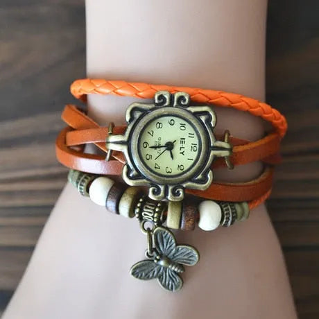 Foreign trade antique watch fashion leather wrapped bracelet - Mike Armstrong