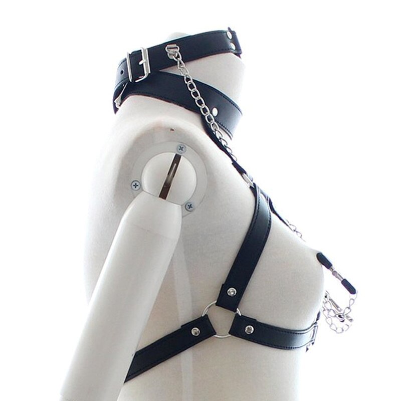 Erotic bdsm Bondage Restraints Harness O Ring Gag Nipple Clamps Slave Collar Fore Play Fetish Adult Games Sex Toys for Couples