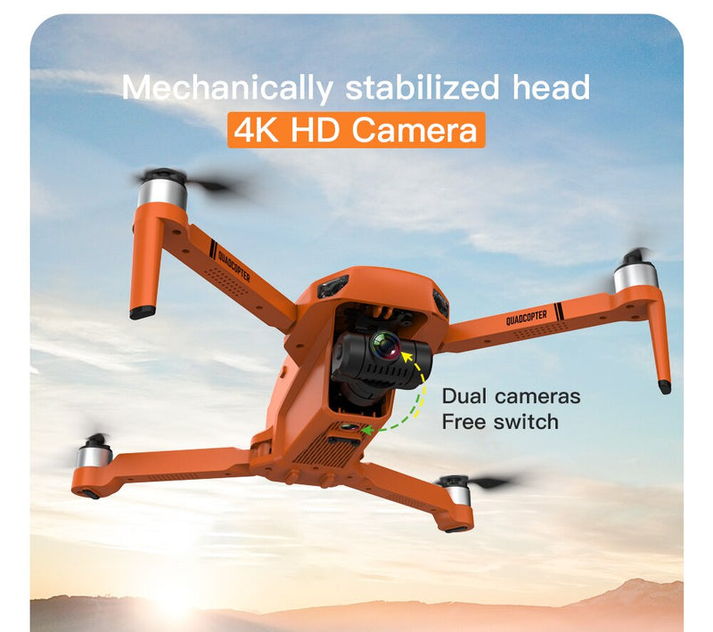 GPS Drone 4k Profesional 8K HD Camera 2-Axis Gimbal Anti-Shake Aerial Photography Brushless Foldable Quadcopter 1.2km