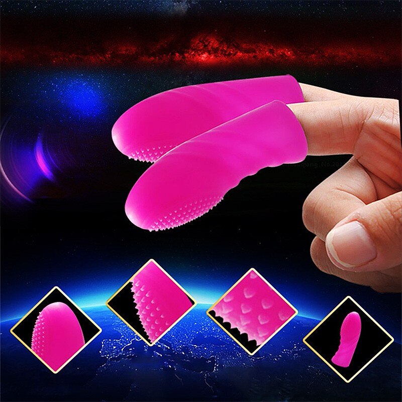 G-Spot Finger Sleeve Massager Silicone Clitoris Stimulator Sex Toys for Woman Lesbian Orgasm Sex Products Female Masturbator