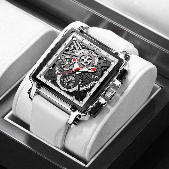 Top Brand Luxury Mens Watches Square Digital - Mike Armstrong