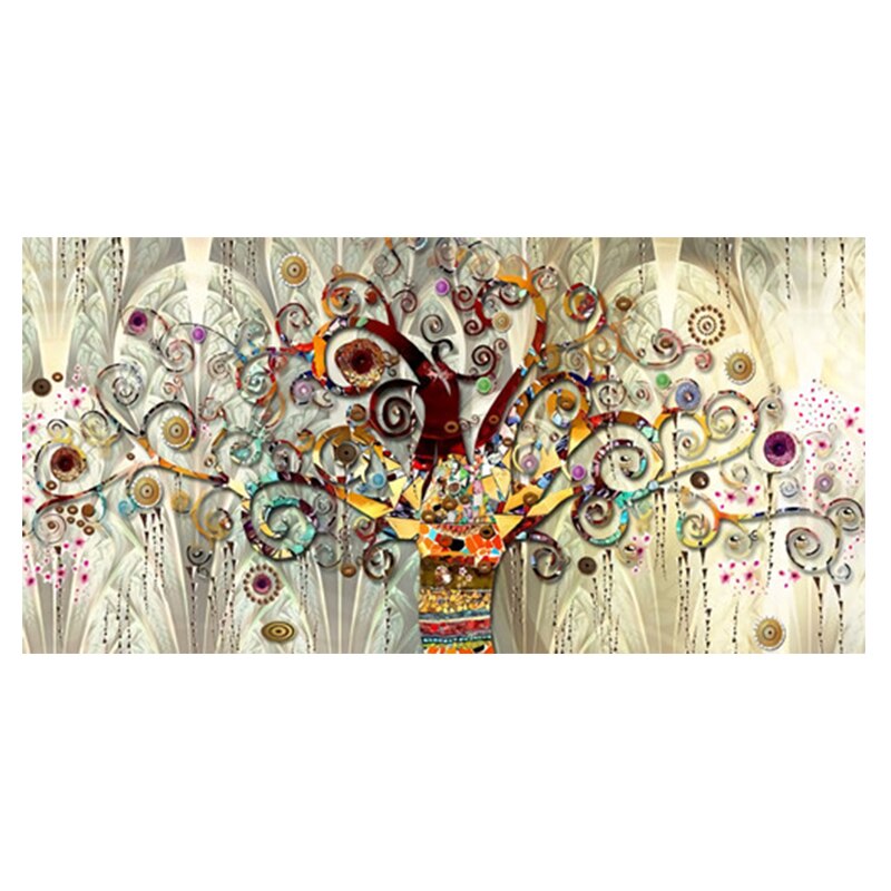 Tree of Life By Gustav Klimt Landscape Oil Painting on Canvas Posters and Prints Cuadros Wall Art Pictures for Living Room - Mike Armstrong