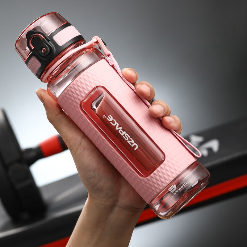 UZSPACE Sport Water Bottles BPA Free Portable Gym Anti-fall Leak-proof Large Capacity Fitness Kettle Tritan Plastic Drink Bottle - Mike Armstrong