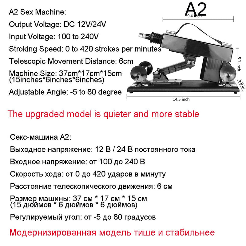 FREDORCH New Sex machines for woman Automatic Female Masturbation Pumping Gun 3XLR sex machines for adults With Big Dildo sexmac