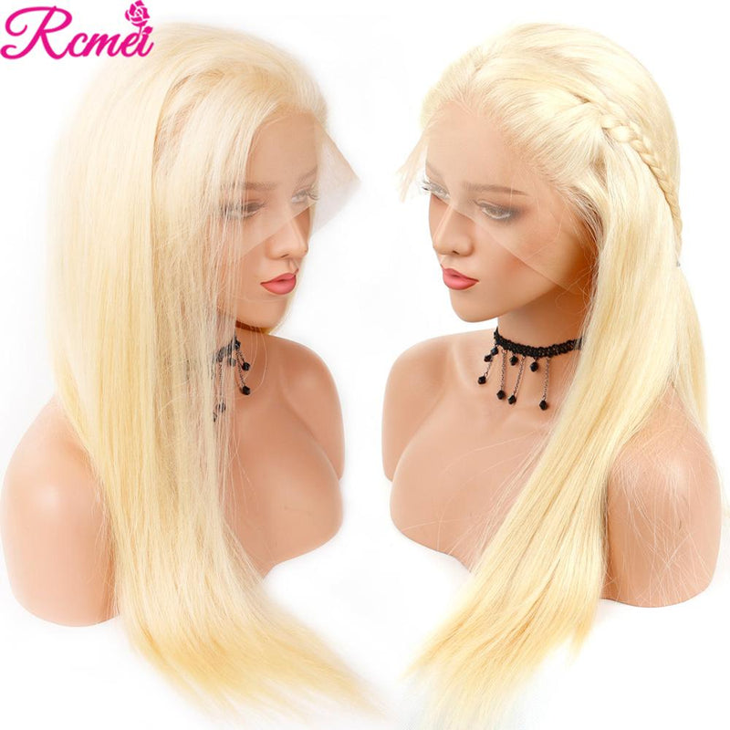 38 ''613 rubia HD encaje frontal pelucas de cabello humano brasileño recto 613 transparente encaje frontal peluca de cabello humano 150%