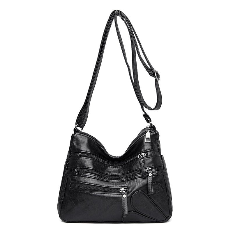 Soft Leather Shoulder Bags Multi-Layer Classic - Mike Armstrong