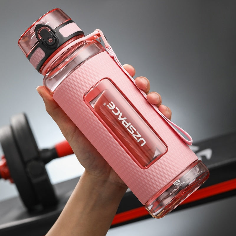 UZSPACE Sport Water Bottles BPA Free Portable Gym Anti-fall Leak-proof Large Capacity Fitness Kettle Tritan Plastic Drink Bottle - Mike Armstrong