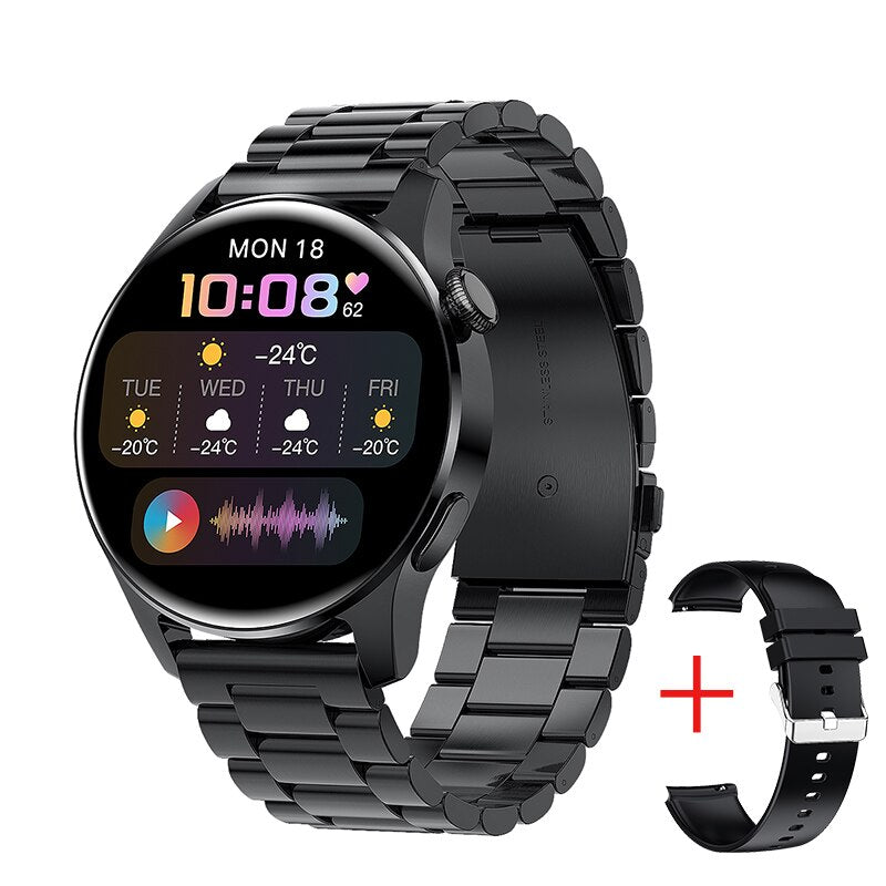 LIGE 2022 New Luxury Fashion Men's Smart Watch Bluetooth Smart Heart Rate Monitoring IP67 Waterproof Watch Men's Call + Box - Mike Armstrong