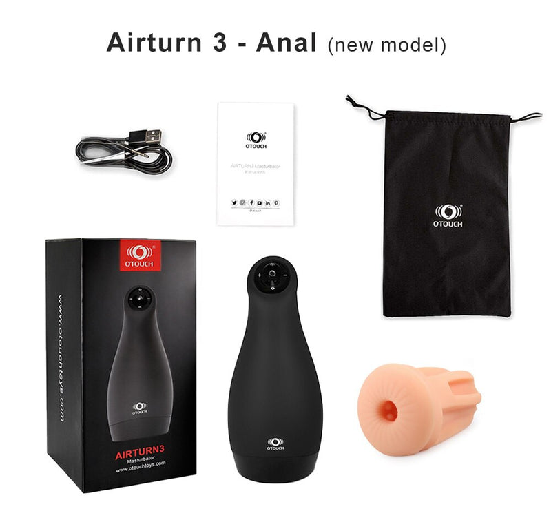 Otouch Airturn 3 Male Vagina Masturbator Powerful Men Masturbation Blowjob Vaginal Sucking Vibrators Sex Toys for Men Adults 18