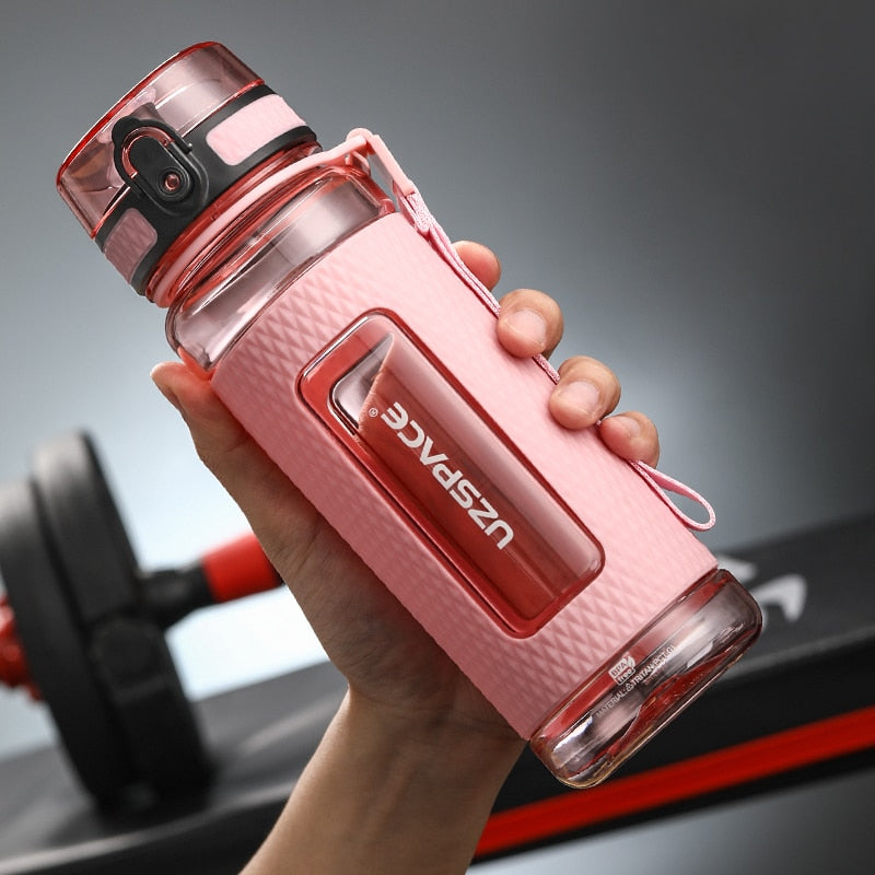 UZSPACE Sport Water Bottles BPA Free Portable Gym Anti-fall Leak-proof Large Capacity Fitness Kettle Tritan Plastic Drink Bottle - Mike Armstrong