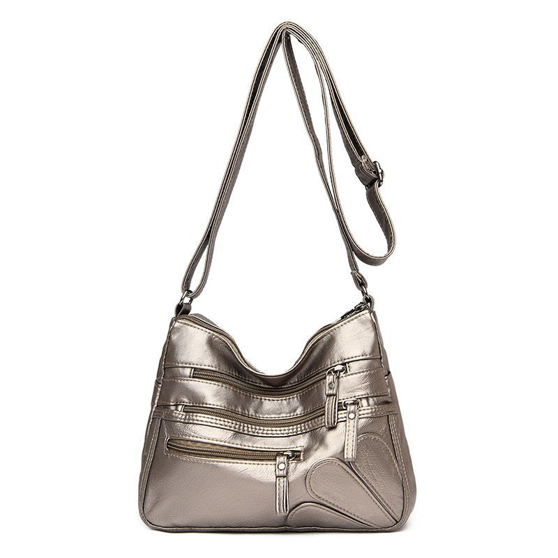 Soft Leather Shoulder Bags Multi-Layer Classic - Mike Armstrong