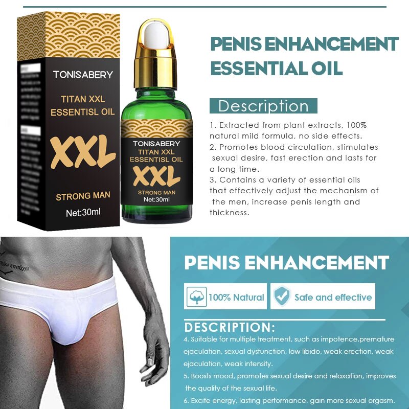 Penis Thickening Growth Enlarge Massage Enlargement Oils Man Big Dick Enlargment Liquid Cock Erection Enhance Men Health Care