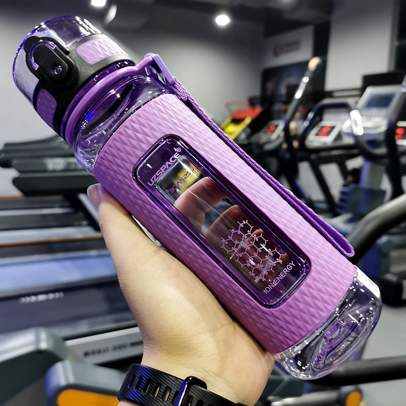 UZSPACE Sport Water Bottles BPA Free Portable Gym Anti-fall Leak-proof Large Capacity Fitness Kettle Tritan Plastic Drink Bottle - Mike Armstrong