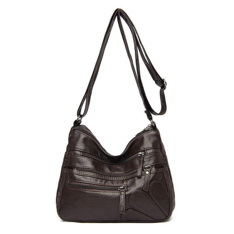 Soft Leather Shoulder Bags Multi-Layer Classic - Mike Armstrong