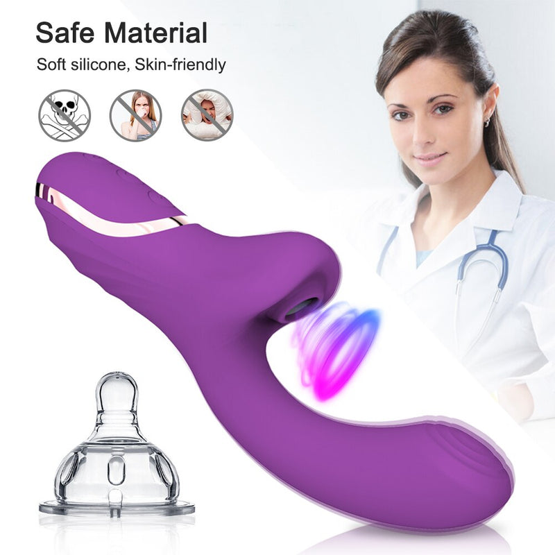 Powerful Dildo Vibrator For Women Clit Sucker Female Masturbation Oral Clitoris Vacuum Stimulator Sex Toys Goods for Adults 18