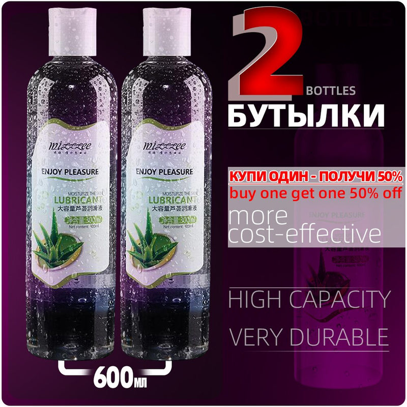 Lubricant for Sex 600/300ml Lube Aloe Lubricants Lubricante Sexual Grease Water-based Lubrication Anal Sex Products Poppers Gay Transprant Human Body Sex Oil Vaginal Anal Smooth Intimate Couples Lubricant - Mike Armstrong