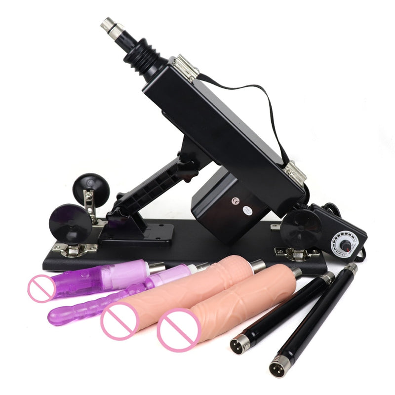 FREDORCH New Sex machines for woman Automatic Female Masturbation Pumping Gun 3XLR sex machines for adults With Big Dildo sexmac