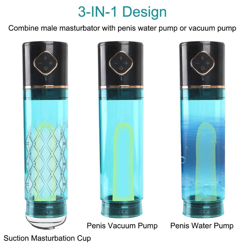 Water Bath Electric Penis Pump Sex Toys for Men Male Masturbator