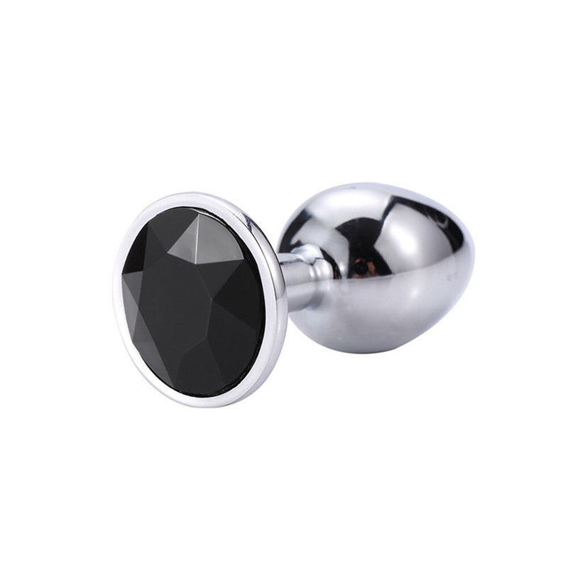 Round Crystal Anal Plug Sex Toys for Adult Couple Women Men Metal Stainless Steel Buttplug Tail BDSM Bondage Gear Intimate Goods