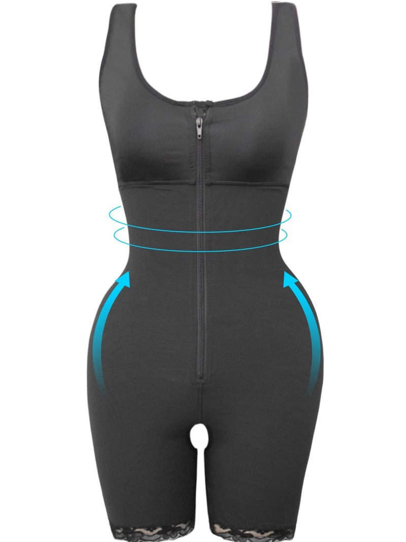 Body Shaper Women Slimming Shapewear Sheath Open Crotch Overbust Corset Waist Trainer Gaine Full Bodyshaper - Mike Armstrong