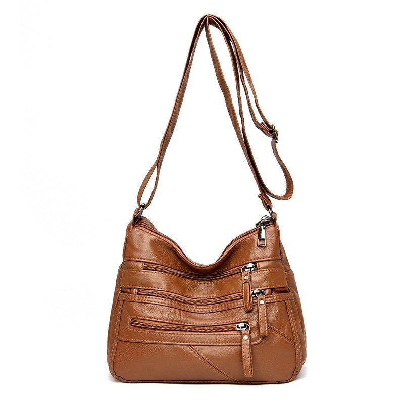 Soft Leather Shoulder Bags Multi-Layer Classic - Mike Armstrong