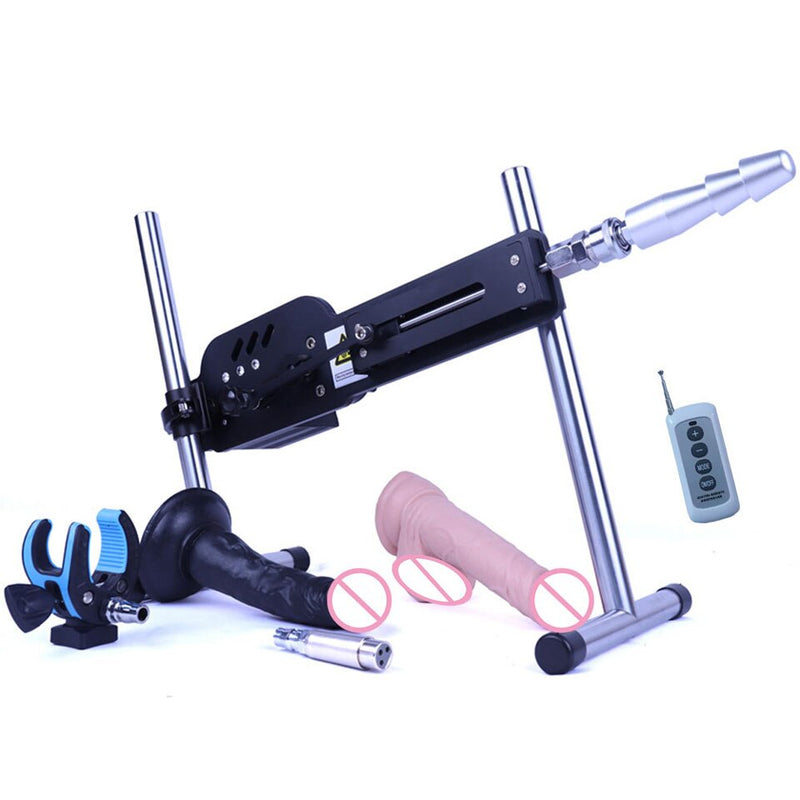 FREDORCH 120W Premium Sex Machine Quiet Stable, Wire/Remote Control with Dildo Vibrator Sucker Cup Attachements Turbo Gear Motor