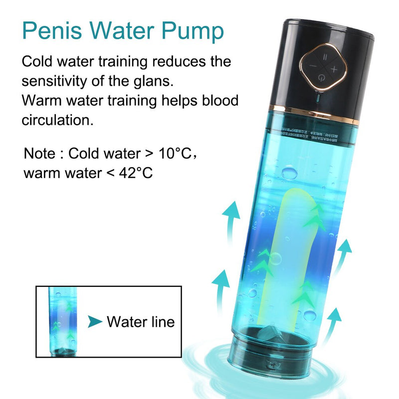 Water Bath Electric Penis Pump Sex Toys for Men Male Masturbator