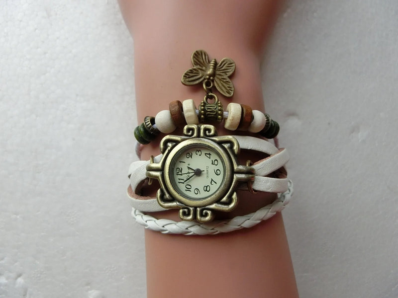 Foreign trade antique watch fashion leather wrapped bracelet - Mike Armstrong