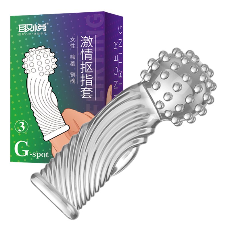 Foreplay tease G-spot Finger Sleeves Stimulate Clitoris Adult Masturbator Erotic Intimate Goods Game Sex Toys For Couples