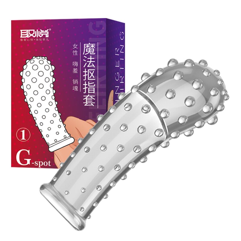 Foreplay tease G-spot Finger Sleeves Stimulate Clitoris Adult Masturbator Erotic Intimate Goods Game Sex Toys For Couples